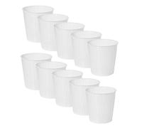 10 x Moldes para Queso 13,6x9,4 cm - Molde Alto para la Elaboración de Quesos con Forma Cilíndrica