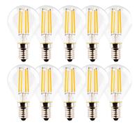 10 x Müller-Licht LED Filamento Tipo Gota 4,5W=40W E14 Clara 470lm 2500-3000K