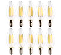 10 X Müller-Licht LED Filamento Velas 4W = 40W E14 Claro 470lm Cálido Ra>90