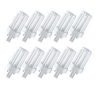 10 x Osram Kompaktleuchtstofflampe Dulux T Plus 13W 840 4000K Cool White GX24d-1