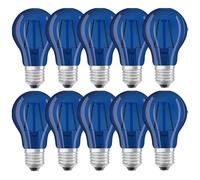10 X OSRAM LED FILAMENTO A60 BOMBILLA 1,6W E27 136LM DECORACIÓN LÁMPARA LUZ AZUL