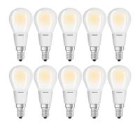 10 X OSRAM LED FILAMENTO PARATHOM GOTAS 6W = 60W E14 Mate 806lm Cálido 2700K