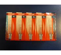 10 X OSRAM VELAS CLASSIC B CLAR E14 40W BOMBILLA HECHA EN EUROPA REGULABLE