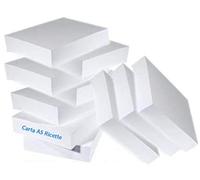 10 x Paquetes de papel blanco A5 80 gr de 500 hojas cada uno para fotocopias, impresora, recetas, etc - Dimensiones: 14,8 x 21 cm - En total se entregan 5000 hojas
