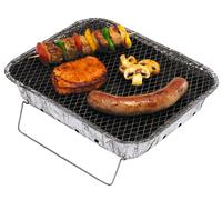10 X Parrilla Desechable Parrilla De Camping In arbón