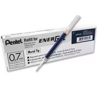10 X Pentel LR7 Roller Refill 0.7mm Punta de Metal para EnerGel Pen Tinta Azu...