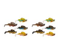 10 x Pesca Suave Jig Dark Sleeper Swimbaits Suave Llamado de Pesca Bass para Pesca Perca