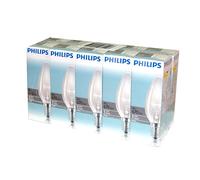 10 x Philips Bombillas Tipo Vela 60W E14 Clara Luz Cálida Regulable