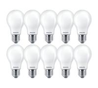 10 X Philips LED Filamento Bombillas A60 7W = 60W E27 Mate 806lm Blanco Neutro