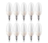 10 X Philips Softone Ahorro Vela 5W = 21W E14 190lm Blanco Cálido 2700K