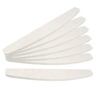 10 X Premium Limas de Uñas Blanco Trapecio Grano 180/100