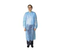 10 x ratiomed desechable Cuidado Visitantes Bata, bata, bata, bata, cintas, XL azul