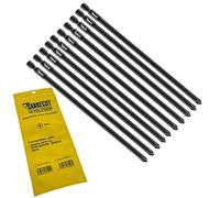 10 x SabreCut SC177PH2_10 177 mm PH2 Compatible con Makita DFR750 DFR750RME BFR750 6844 P-67804 Destornillador para paneles de yeso intercalado con alimentación automática Broca para pistola