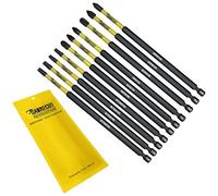10 x SabreCut SCRK152 152mm PZ1 PZ2 PZ3 PH1 PH2 PH3 TX20 TX25 TX30 TX40 Juego de puntas de destornillador de impacto magnético Pozi Pozidriv Phillips Torx Compatible con Dewalt Bosch Makita etc.
