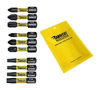 10 x SabreCut SCRK32 32mm PZ1 PZ2 PZ3 PH1 PH2 PH3 TX20 TX25 TX30 TX40 Juego de puntas de destornillador de impacto magnético Pozi Pozidriv Phillips Torx Compatible con Dewalt Bosch Makita etc.