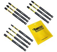 10 x SabreCut SCRK89 89 mm PZ1 PZ2 PZ3 PH1 PH2 PH3 TX20 TX25 TX30 TX40 Juego de puntas de destornillador de impacto magnético Pozi Pozidriv Phillips Torx
