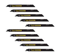 10 x SabreCut SCRS1122BF_10 225mm 14 TPI S1122BF Hojas de sierra de sable para corte rápido de madera y metal Compatible con Bosch Dewalt Makita y muchos otros