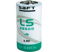 10 x Saft LS 26500 3,6 V Li-SOCl2 batería | 3,6 V de cloruro de tionilo tamaño C (bebé) Bobbin, celdas primarias con alta densidad de energía
