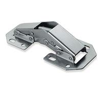 10 x SO-TECH® Bisagra para Atornillar sobre el Frente Mueble 104 x 44 mm Bisagra de Mueble con Muelle