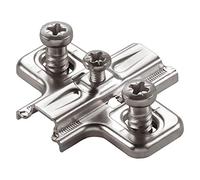 10 x SO-TECH Salice Placa de Montaje Cruzado Serie 200 Ajustable Agujero Oblongo Altura 3 mm con Tornillos Premontados Placa Cruzada