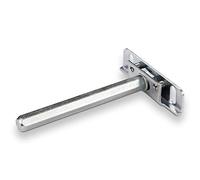 10 x Soportes de estantería Smart 112 x 76 x 19 mm, montaje oculto, ajustables, acero, soportes de pared de SOTECH