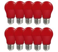 10 X SPECTRUM LED Bombillas A50 4,9W E27 Lámpara Cadena De Luces Fiesta ROJA