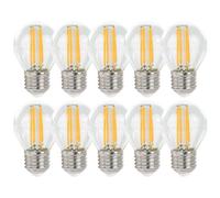 10 X Spectrum LED Filamento Gotas 5,5W = 60W E27 Transparente 660lm Lámparas