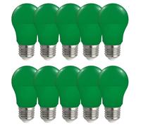 10 X SPECTRUM LED LÁMPARAS A50 4,9W E27 DECORATIVAS CADENA DE LUCES VERDE
