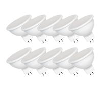10 x Spectrum LED Reflector MR16 6W=50W GU5,3 430lm Luz Cálida 3000K Flood 100°