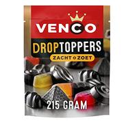 10 x Venco Droptoppers Zacht & Zoet Mezcla de regaliz 210 g I Mix con sabor a regaliz y fruta I Sweet and Soft Mix de regaliz holandés I Holland Drop Dropjes suave y dulce