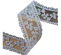 10 Yards DIY Embroidered Lace Trim For Wedding and Party Dresses(BLU)