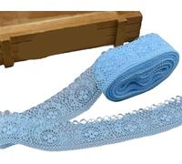 10 Yards of Exquisite Lace DIY Trim Ribbon(Sky Blue)