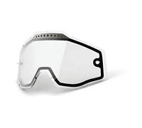 Cristal de Reemplazo 100% Racecraft/Accuri/Strata Doble Ventilado, Transparente