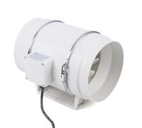 Ø100 150 mm/200 mm - Ventilador de tubo con rodamientos de bolas, ventilador de tubo, para invernadero, invernadero, sótano, garaje, cocina, baño (200 mm)