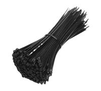 100/200/300/400/500/1000 Uds. Abrazaderas de plástico for sujetar cables, abrazaderas, cinturones Collar autoajustables(Black-3x100mm,1000pcs)