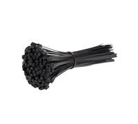 100/200/300/400/500/1000 Uds bridas for cables de nailon correas cordón bloqueo automático Cables ajustables sujeción abrazadera plástico brida alambre(Black(4x200mm),1000PCS)