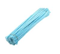 100/200/300/400/500 Uds. Limpiadores de tuberías con Tallos de Chenilla for niños, Tiras de Palo de Felpa, Juguete Artesanal Educativo, Suministros Hechos a Mano DIY(Light Blue,200 pcs)