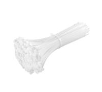 100/200/300/400/600/800/1000/1200/1500 Uds brida for cables autoblocante plástico Nylon blanco ajustable bridas for anillo de sujeción for el hogar y la Oficina(White 2.5x150mm,100Pcs)