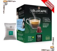 100 Cápsulas Café Lollo Mezcla Descafeinado Dek Compatible N