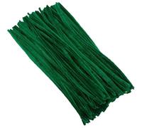 100/200/300 Uds tallos de chenilla DIY creativos palitos felpa tallo limpiador tuberías accesorios artesanía a mano Para Artesanales(Deep green,300pcs)