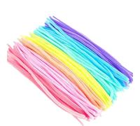 100/200/300 Uds tallos de chenilla DIY creativos palitos felpa tallo limpiador tuberías accesorios artesanía a mano Para Artesanales(Mix colorA,300pcs)