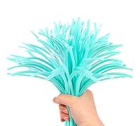100/200/300 Uds tallos de chenilla DIY creativos palitos felpa tallo limpiador tuberías accesorios artesanía a mano Para Artesanales(Light green,100pcs)
