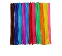 100/200/300 Uds. Varillas de chenilla limpiador tuberías tallos DIY for decoraciones artesanales creativas arte Para Artesanales(Mixed color,200pcs)