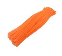 100/200/300 Uds. Varillas de chenilla limpiador tuberías tallos DIY for decoraciones artesanales creativas arte Para Artesanales(Orange,100pcs)