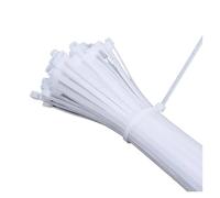 100/200/500/1000/2000/3000 Uds bridas for cables de nailon ajustables correas cordón bloqueo automático sujeción Cables abrazadera plástico brida alambre(White(3x100mm),100pcs)