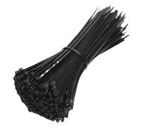 100/200/500/1000/2000/3000 Uds bridas for cables de nailon ajustables correas cordón bloqueo automático sujeción Cables abrazadera plástico brida alambre(Black(3x150mm),200pcs)