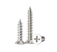 100/200/500 unidades. Tornillos for madera autorroscantes de cabeza plana avellanada, acero niquelado, tamaño mini, con rosca M1, .2, .4, .5, .6, .7, M2 y(10mm,M2.5 (100pcs))