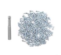 100/200 clavos antideslizantes de acero para neumáticos de nieve, para scooter, bicicleta, motocicleta, neumáticos gruesos, agarre de hielo de invierno, 4 x 9 mm, 4 x 12 mm, plata (12 mm, 200 unidades