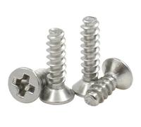 100/200 Uds M1 .2 .4 .7 M2 .5 M3 M4 304 Tornillos Autorroscantes De Cabeza Plana Avellanada Empotrada En Cruz Acero Inoxidable(8mm,M3.0 (100pcs))