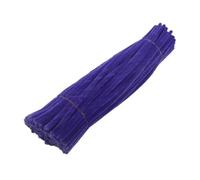 100/200 Uds tubo de vástago chenilla DIY juguetes creativos palitos limpiadores Material hecho a mano tiras felpa Para Artesanales(Deep blue,200PCS)